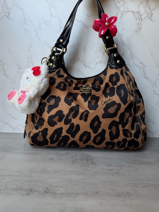 Coach Handbags - NWOT Coach Leopard Print Madison Hobo Bag